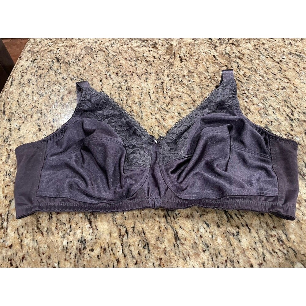 Amoena 44024 Nancy Soft Bra Dark Grey Purplish Taupe Post Mastectomy Comfort